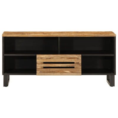 TV-taso 100x34x46 cm täysi karkea mangopuu