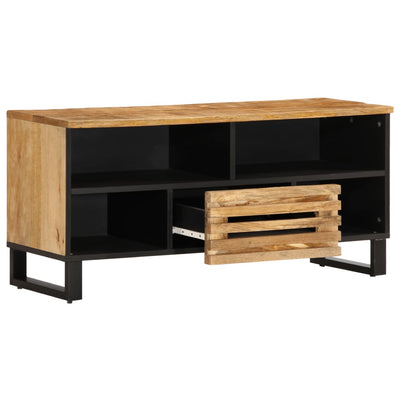 TV-taso 100x34x46 cm täysi karkea mangopuu