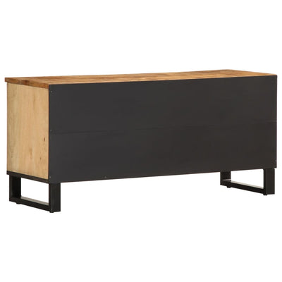TV-taso 100x34x46 cm täysi karkea mangopuu