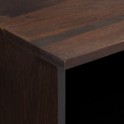 TV-taso ruskea 100x34x46 cm täysi mangopuu