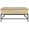 Sonoma tammi sohvapöytä Aromita 95x95x45cm (puinen ja metalli)