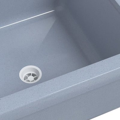 Harmaa pesuallas seinälle Tudorei 40x40x24cm (hartsi)