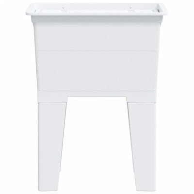 Valkoinen pyykinpesuallas Nastasiea 59x41x75cm (hartsi)