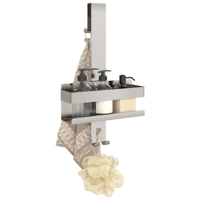 Harjattu ripustettava suihkuhylly Clautita 304 (ruostumaton teräs)