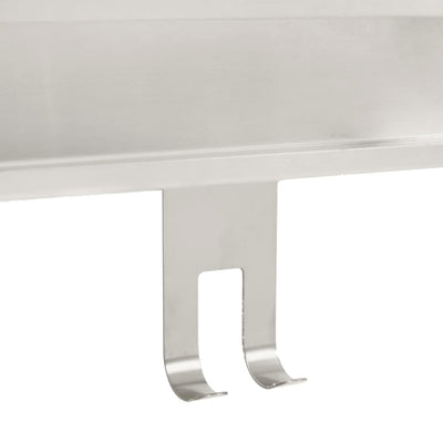 Harjattu ripustettava suihkuhylly Clautita 304 (ruostumaton teräs)