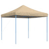 Taitettava pop-up juhlateltta beige 292x292x315 cm