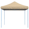 Taitettava pop-up juhlateltta beige 292x292x315 cm