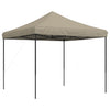 Taupe taitettava pop-up juhlateltta Aurlian 292x292x315cm
