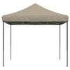 Taupe taitettava pop-up juhlateltta Aurlian 292x292x315cm