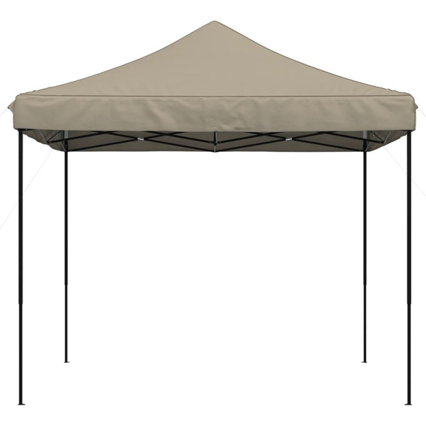 Taupe taitettava pop-up juhlateltta Aurlian 292x292x315cm