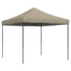 Taitettava pop-up juhlateltta taupe 292x292x315 cm