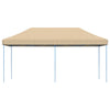 Taitettava pop-up juhlateltta beige 580x292x315 cm