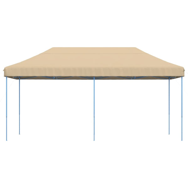 Beige taitettava pop-up juhlateltta Reece 580x292x315cm