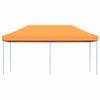 Taitettava pop-up juhlateltta oranssi 580x292x315 cm