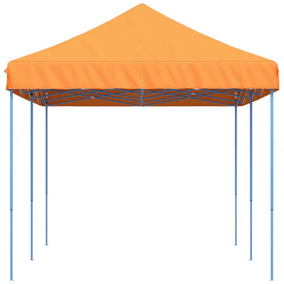 Taitettava pop-up juhlateltta oranssi 580x292x315 cm