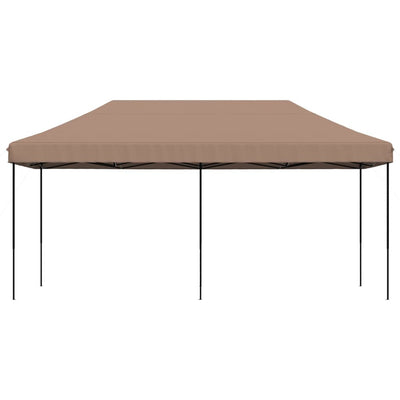 Taitettava pop-up juhlateltta ruskea 580x292x315 cm
