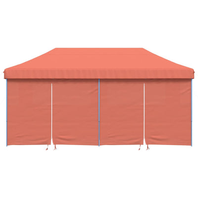 Taitettava pop-up juhlateltta 4 sivuseinällä terrakotta