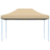 Beige taitettava pop-up juhlateltta Ivancea 440x292x315cm