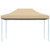 Taitettava pop-up juhlateltta beige 440x292x315 cm