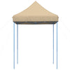 Taitettava pop-up juhlateltta beige 200x200x306 cm