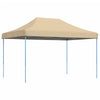 Taitettava pop-up juhlateltta beige 410x279x315 cm