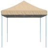 Taitettava pop-up juhlateltta beige 410x279x315 cm