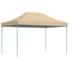 Taitettava pop-up juhlateltta beige 410x279x315 cm