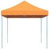 Taitettava pop-up juhlateltta oranssi 410x279x315 cm