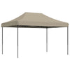 Taitettava pop-up juhlateltta taupe 410x279x315 cm