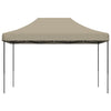 Taitettava pop-up juhlateltta taupe 410x279x315 cm