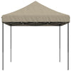 Taitettava pop-up juhlateltta taupe 410x279x315 cm