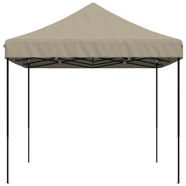 Taupe taitettava pop-up juhlateltta Marguerita 410x279x315cm