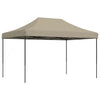 Taitettava pop-up juhlateltta taupe 410x279x315 cm