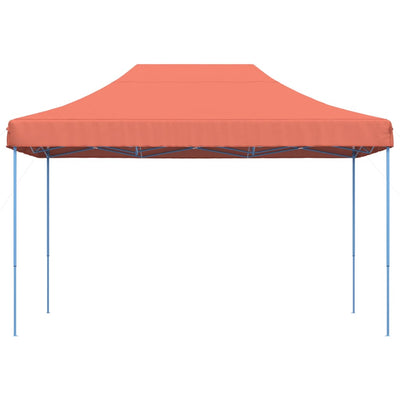 Taitettava pop-up juhlateltta terrakotta 410x279x315 cm