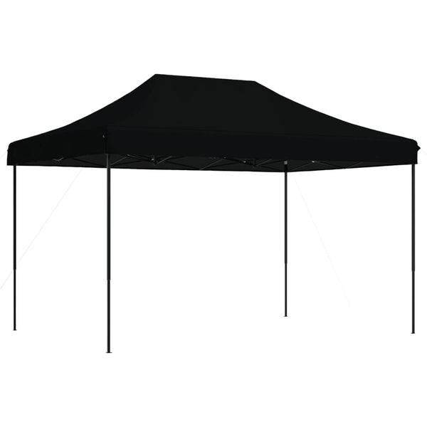 Musta taitettava pop-up juhlateltta Marguerita 410x279x315cm