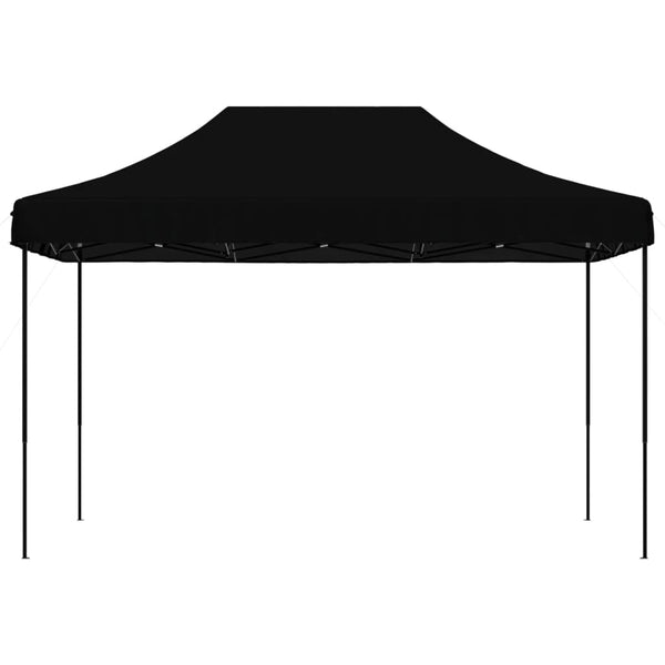Musta taitettava pop-up juhlateltta Marguerita 410x279x315cm