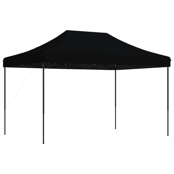 Musta taitettava pop-up juhlateltta Marguerita 410x279x315cm