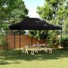 Musta taitettava pop-up juhlateltta Marguerita 410x279x315cm