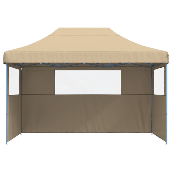 Beige taitettava pop-up juhlateltta Marguerita (3 sivuseinällä)