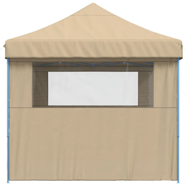 Beige taitettava pop-up juhlateltta Marguerita (3 sivuseinällä)