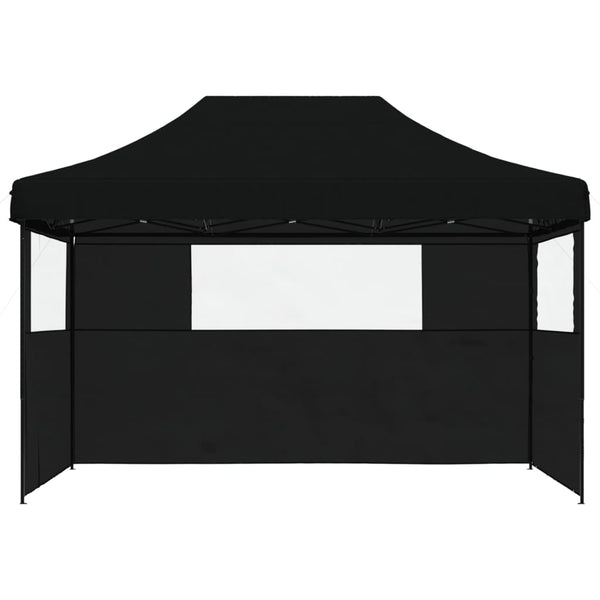 Musta taitettava pop-up juhlateltta Marguerita (3 sivuseinällä)