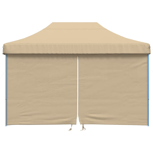 Beige taitettava pop-up juhlateltta Marguerita (4 sivuseinällä)