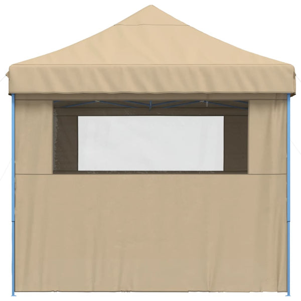 Beige taitettava pop-up juhlateltta Marguerita (4 sivuseinällä)