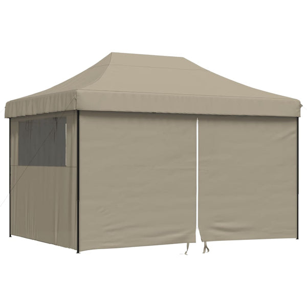 Taupe taitettava pop-up juhlateltta Marguerita (4 sivuseinällä)
