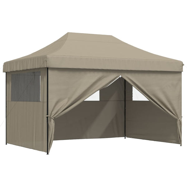 Taupe taitettava pop-up juhlateltta Marguerita (4 sivuseinällä)