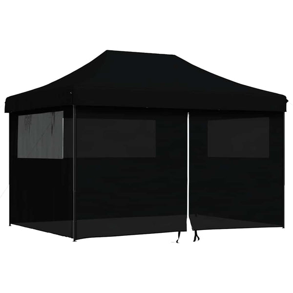 Musta taitettava pop-up juhlateltta Marguerita (4 sivuseinällä)