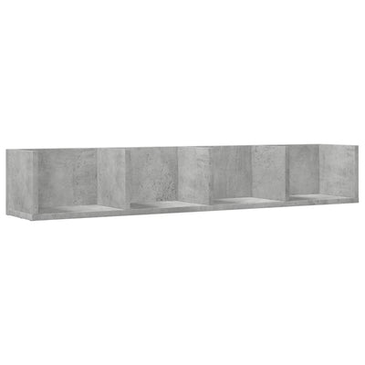 Seinäkaapit 2 kpl betoninharmaa 99x18x16,5 cm tekninen puu