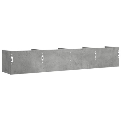 Seinäkaapit 2 kpl betoninharmaa 99x18x16,5 cm tekninen puu