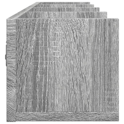 Seinäkaapit 2 kpl harmaa Sonoma 99x18x16,5 cm tekninen puu