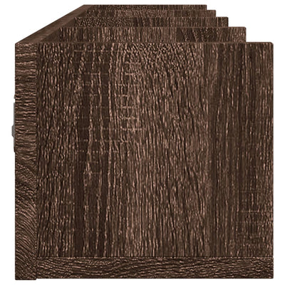 Seinäkaappi ruskea tammi 99x18x16,5 cm tekninen puu